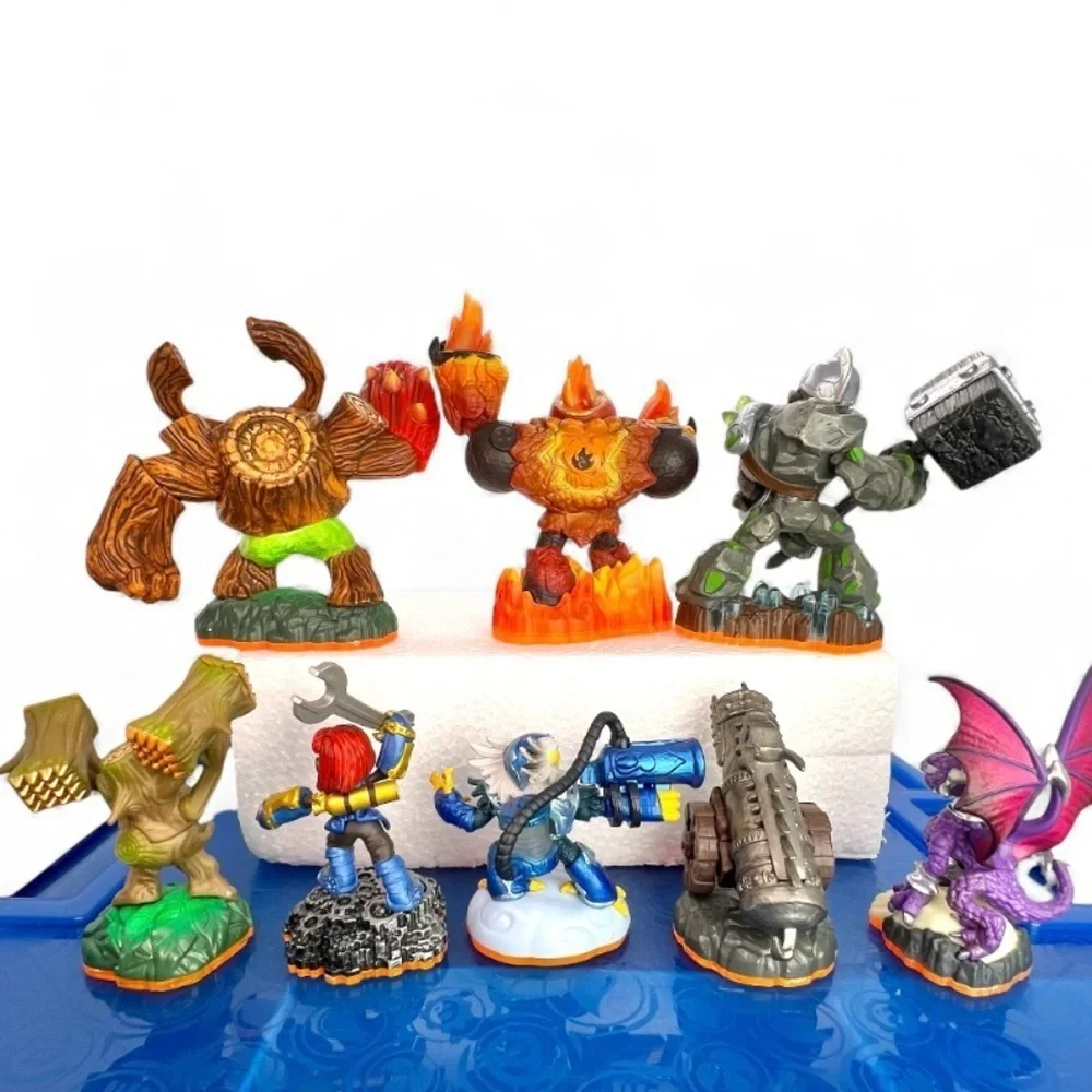 Skylanders Giants Lot of 8 Figures W/Case-HotHead,Crusher,Tree Rex+More Tested